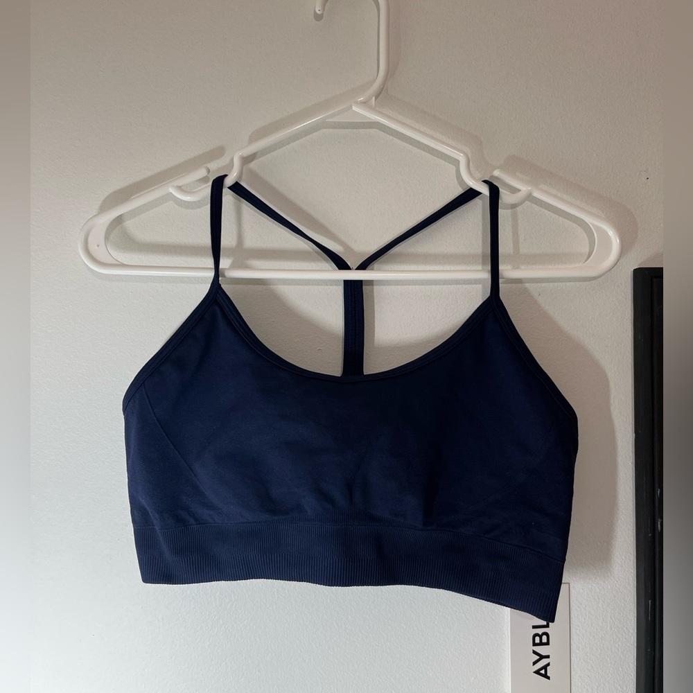 AYBL Empower Seamless Navy sports bra (brand new)